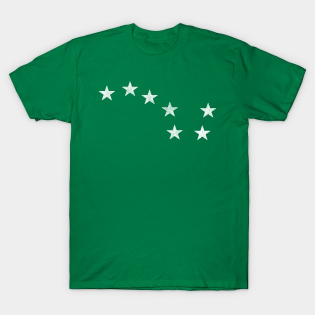 Faded-Style Starry Flag Plough Banner / Irish Socialism T-Shirt by feck!